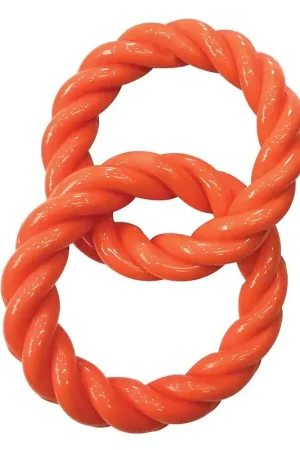 Mega Sale Infinity ZD2059 69 Dog Toy, 2-Ring, Thermoplastic Rubber, Orange