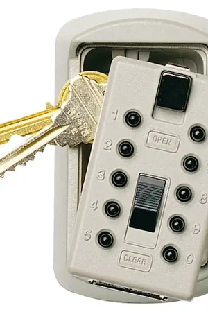 Fast Shipping Kidde 001371C Key Safe, 2 Key, Pushbutton Lock, Clay, 3.88 x 2.31 x 1.69 in Dimensions