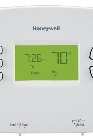 Honeywell RTH2300B1046/E1 Programmable Thermostat, 120 to 240 V, Backlit Display, White Buy Online