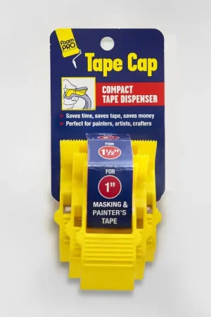 Foampro Tape Cap 149 Tape Dispenser Pack, Plastic, Yellow Affordable