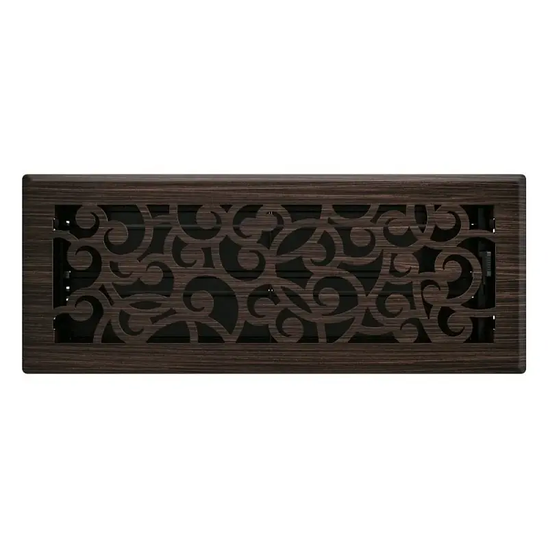 Imperial RG3366 Wonderland Design Decorative Floor Register, 12 in L, 4 in W, Steel, Oil-Rubbed Bronze Weekend Sale