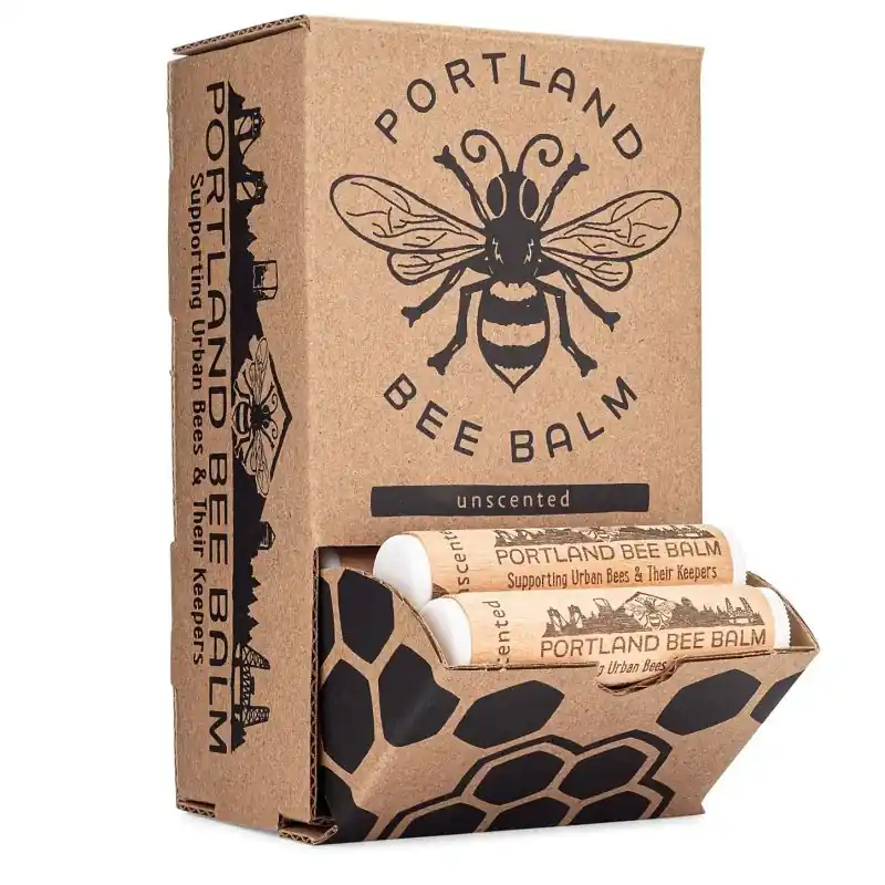 New Arrival Portland Bee Balm 102 Lip Balm, Unscented, Pack of 24