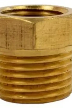 Fan Favorite Forney 75110 Pressure Washer Reducer, 3/8 x 1/4 in Connection, MNPT x FNPT, Brass