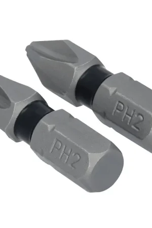 Fast Shipping DEWALT TOUGHGRIP DWAF1PH2TG2 Screwdriver Bit, #2 Drive, Phillips Drive, 1/4 in Shank, Hex Shank, 1 in L, Steel