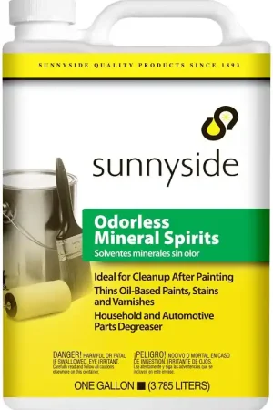 Next Day Delivery Sunnyside 303G1 Mineral Spirit Thinner, Liquid, Petroleum, Solvent, Clear, 1 gal Can, Pack of 6