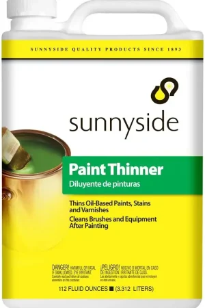 Hot Deal Sunnyside 30588 Paint Thinner, Liquid, Petroleum, Solvent, Clear, 112 oz Can