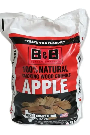 B & B Charcoal 00141 Series Smoking Chunk, Apple, Wood, 549 cu-in In Demand