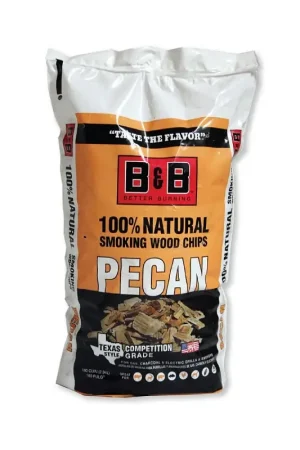 B & B Charcoal 18076 Series Smoking Chips, Pecan, Wood, 180 cu-in Flash Sale