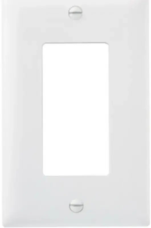 One Day Deal Legrand TradeMaster TP Series TP26WCP10 Wallplate, 4.6875 in L, 2.937 in W, 1-Gang, Nylon, White, Pack of 1