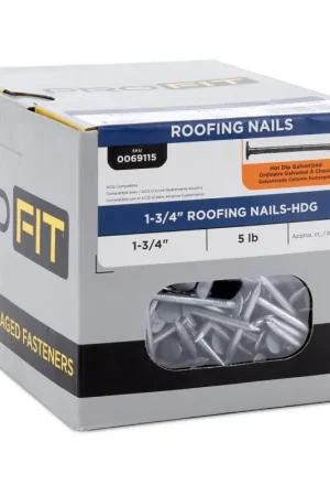 Best Price ProFIT 69115 Roofing Nail, 1-3/4 in L, Flat Head