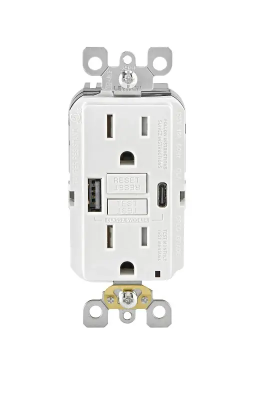 Order Now SmartlockPro R02-GUAC1-0BW GFCI Receptacle, 125 VAC, 15 A, NEMA: NEMA 5-15R, Back, Side Wiring, White