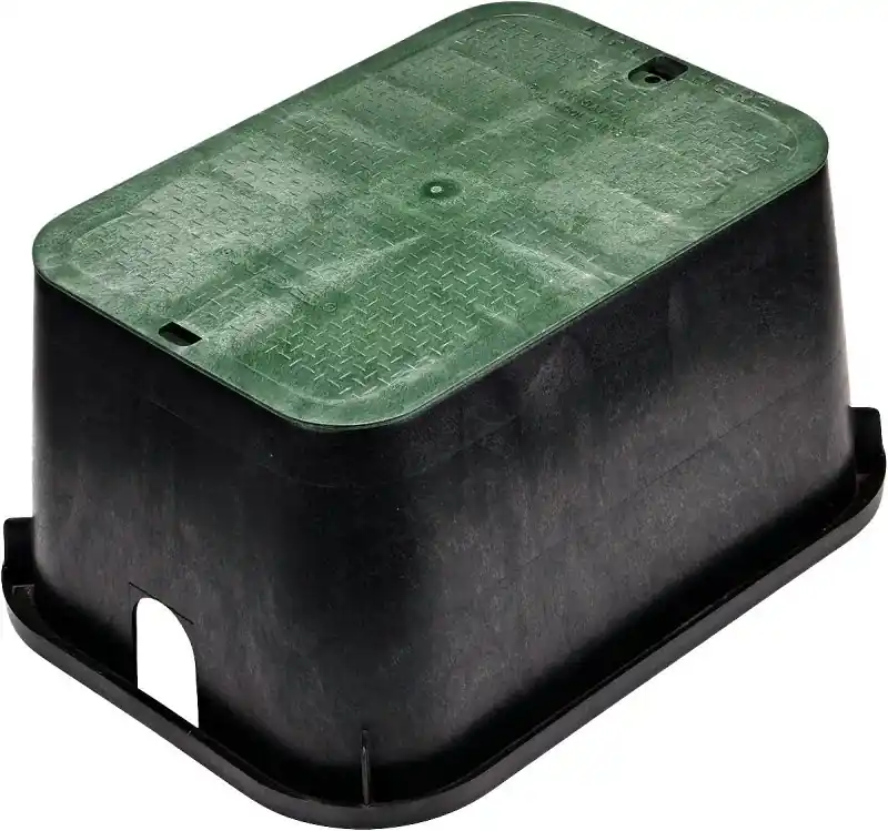 Place Order NDS Standard 117BC Valve Box, 25-3/4 in L, 19 in W, 12-1/4 in H, PVC, Black/Green