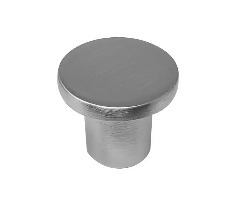 Laurey Wynwood Series 12559 Cabinet Knob, 0.78 in Projection, Zinc, Satin Nickel Fresh Stock