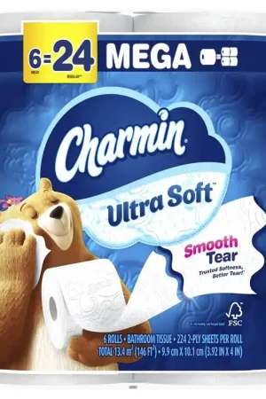 Charmin Ultra Soft 08808 Toilet Paper, 2-Ply, Pack of 4 Factory Price