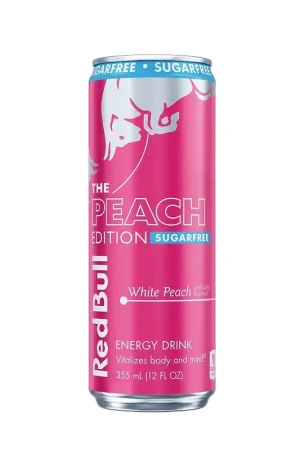 Discount Red Bull 79213 Energy Drink, Liquid, Sugar Free White Peach, 12 fl-oz Can, Pack of 24