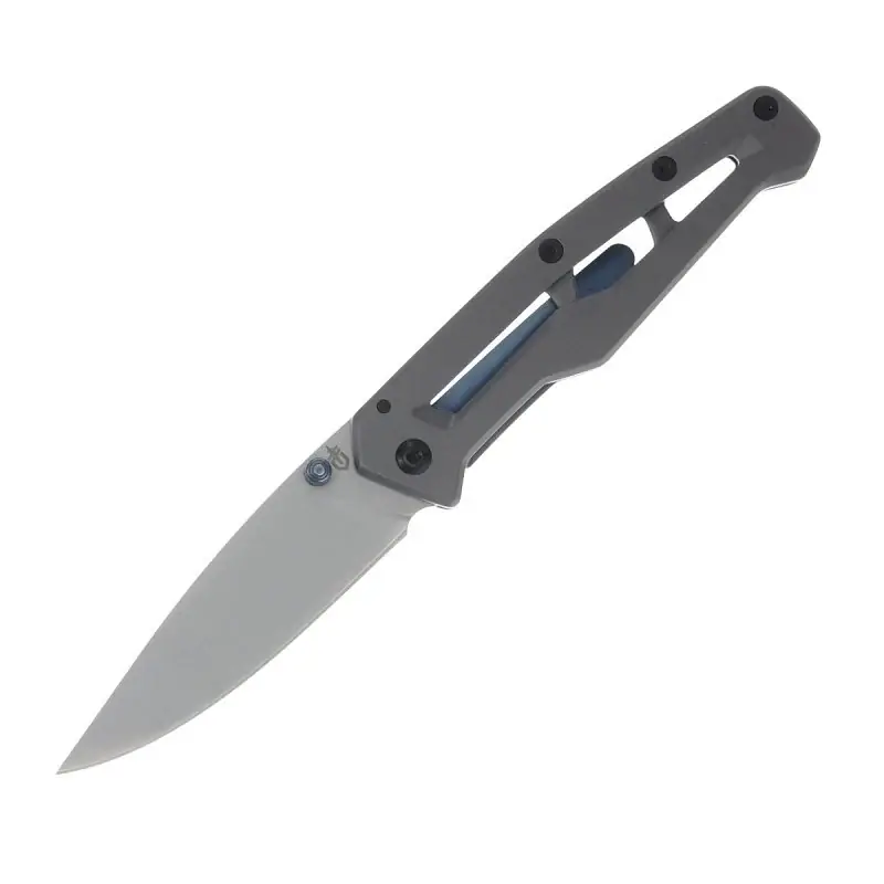 Gerber 1069414 Folding Knife, 3-1/4 in L Blade, 1 in W Blade, Stainless Steel Blade, Gray Handle Holiday Sale