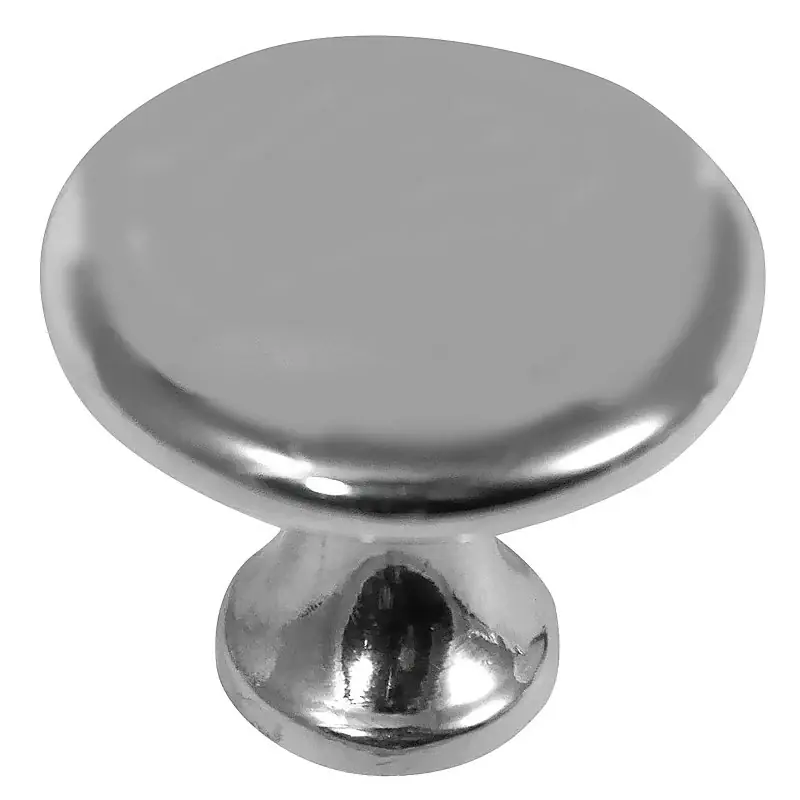 Hot Picks Laurey Richmond Series 55526 Cabinet Knob, 0.98 in Projection, Zinc, Polished Chrome