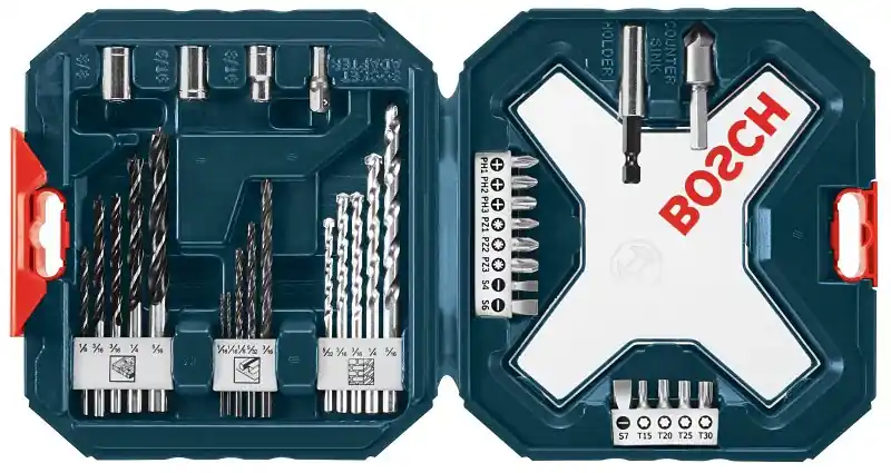 Bosch MS4034 Drill and Driver Mixed Set, 34-Piece, Includes: (1) P1, (1) P2, (1) P3, (1) PZ1 Drill Bits Flash Sale