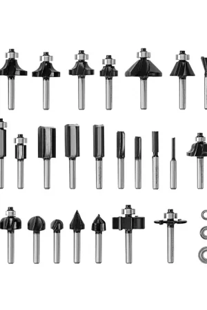 Bosch RBS030MBS Router Bit Set, 1/4 in Dia Shank, Pack of 1 Price Cut