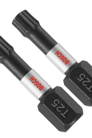 Price Drop Bosch Impact Tough ITT25102 Insert Bit, #25 Drive, Torx Drive, 1/4 in Shank, 1 in L, Steel