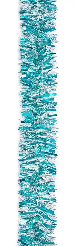 Holidaytrims 3581109 Garland, 10 ft L, PVC, Silver Holo/Snow/Teal, Indoor, Pack of 12 Flash Sale