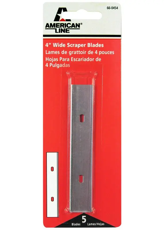 American LINE 66-0454-0000 Scraper Blade, 2-Facet Blade, 0.56 in W Blade, Carbon Steel Blade Crafted