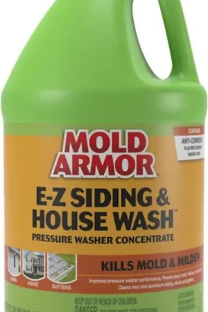 Mold Armor FG581M E-Z Siding and House Wash Pressure Washer Concentrate, Liquid, Mild Bleach, 1 gal Latest