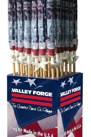 Shop Now Valley Forge AA99051 Flag Kit Display, Pack of 36