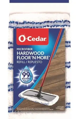 O-Cedar 151198 Mop Refill Bonnet, Microfiber, White Secure Checkout
