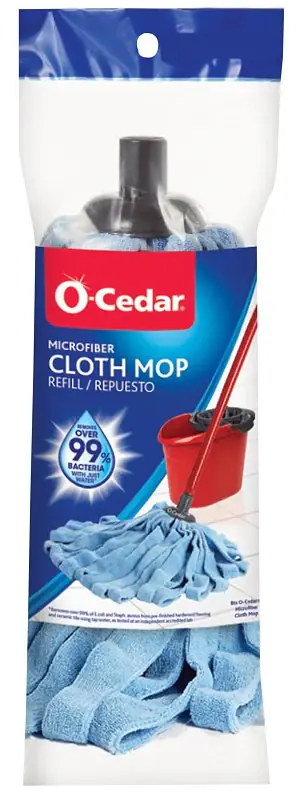 Bargain O-Cedar 149334 Deck Mop Refill, Microfiber, Blue