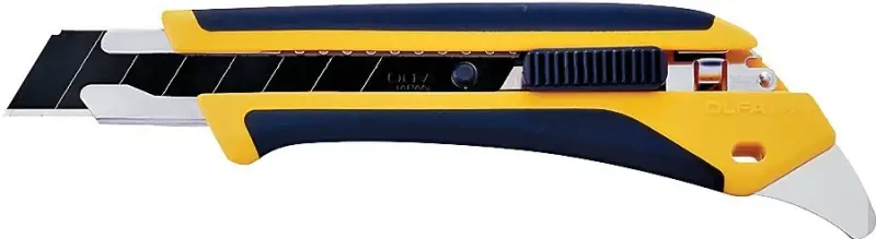 OLFA 1072198 Utility Knife, 18 mm W Blade, Stainless Steel Blade, Comfort-Grip Handle, Black/Yellow Handle Cheap