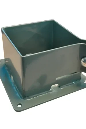 Fast Shipping Pylex 13042 Series Post Base, Khaki, Steel, Powder-Coated, 2-3/4 in Height