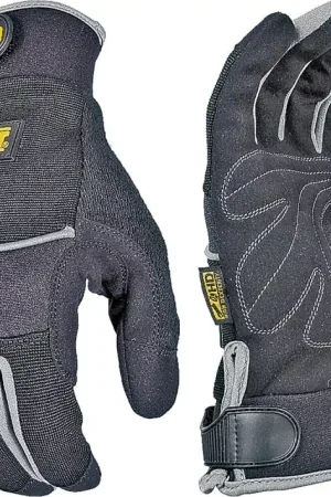 DeWALT DPG200XL Pre-Curved Utility Gloves, XL, Terry-Cloth Thumb, Hook-and-Loop Cuff, Neoprene/Nylon, Black Hot Picks