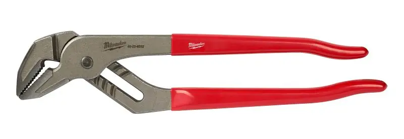 Bargain Milwaukee 48-22-6512 Tongue and Groove Plier, 12 in OAL, 2-1/4 in Jaw Opening, Red Handle, Ergonomic Handle
