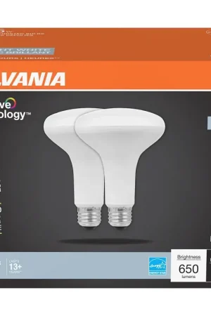 In Demand Sylvania Natural Series 41154 LED Bulb, 120 VAC, 7 W, BR30 Lamp, 65 W Equivalent, E26 Medium Lamp Base, Dimmable