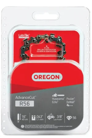 Best Seller Oregon Micro-Lite R56 Chainsaw Chain, 16 in L Bar, 0.043 Gauge, 3/8 in TPI/Pitch, 56-Link
