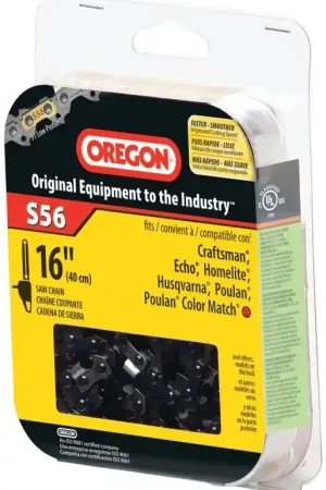 Genuine Oregon S56 Chainsaw Chain, For: Echo, Jonsered, John Deere, McCulloch, Husqvarna, Poulan, Remington and Stihl Chainsaws