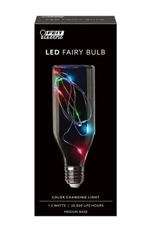 Budget Feit Electric FY/BOT/RGB/LED LED Bulb, Specialty, Bottle Lamp, 11 W Equivalent, E26 Medium Lamp Base, Non-Dimmable