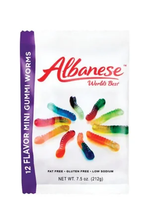 Direct From Factory Albanese Assorted Gummi Candy 7.5 oz, Pack of 12