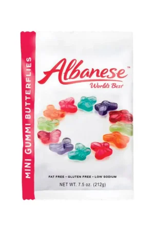 Bargain Albanese Assorted Gummy Butterflies Candy 7.5 oz, Pack of 12