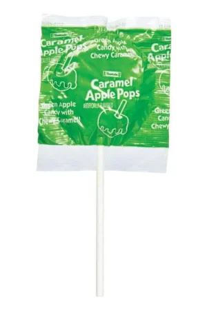 Big Sale Tootsie Roll Caramel Apple Pops Green Apple, Caramel Lollipop 0.62 oz, Pack of 48