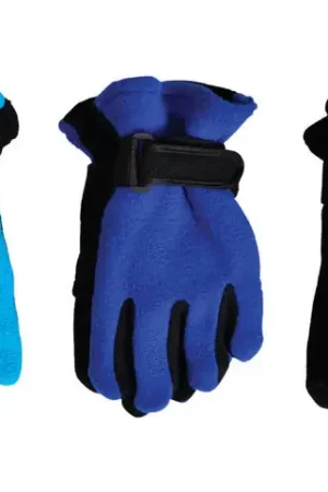 Final Sale Diamond Visions Assorted Fleece Polar Assorted Gloves, Pack of 36