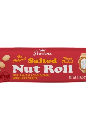 Pearson's Salted Peanut Nut Roll 1.8 oz, Pack of 24 Professional Grade
