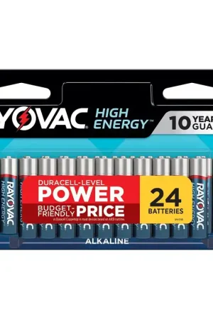 Rayovac HIGH ENERGY 824-24LTK Battery, 1.5 V Battery, AAA Battery, Alkaline Hot Picks