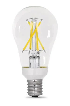 Best Seller Feit Electric BPA1560N/927CAFIL2 Filament LED Bulb, A15 Lamp, 60 W Equivalent, E17 Lamp Base, Dimmable, Clear