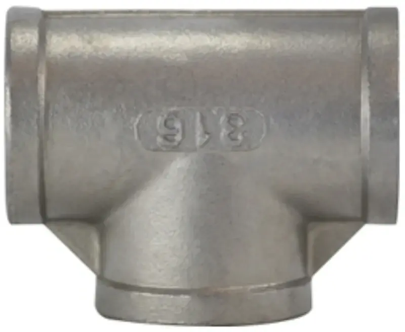 Reduced Price Anderson Metals 62255B Pipe Tee, 1 in, Threaded, 304 Stainless Steel, 150 psi Pressure