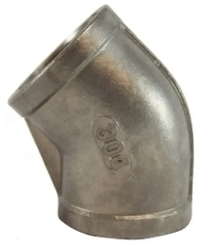 Best Price Midland Industries 62184BAG Pipe Elbow, 3/4 in, 45 deg Angle, Stainless Steel, 300 psi Pressure