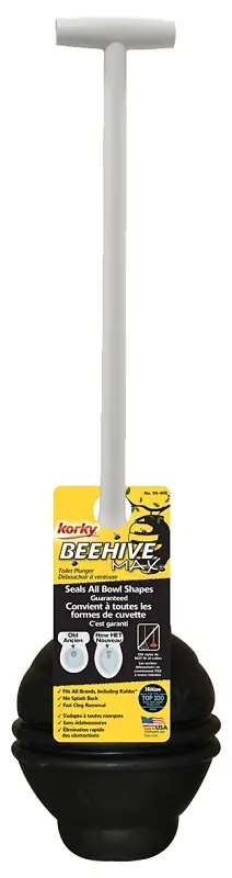 Korky 99-4FR Toilet Plunger, 6 in Cup, T Handle Popular