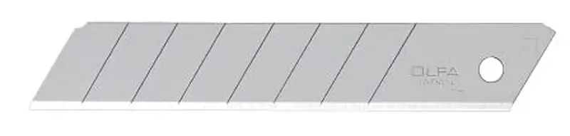 While Supplies Last OLFA 5009 Knife Blade, 18 mm, Carbon Steel, 8-Point