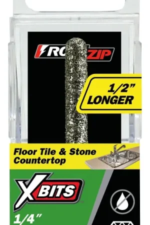 Rotozip X-Bit XB-FTC1 Rotary Tool Bit, 1/4 in Dia, 3-7/8 in L, 1/4 in Dia Shank, Diamond, Pack of 2 Best Price